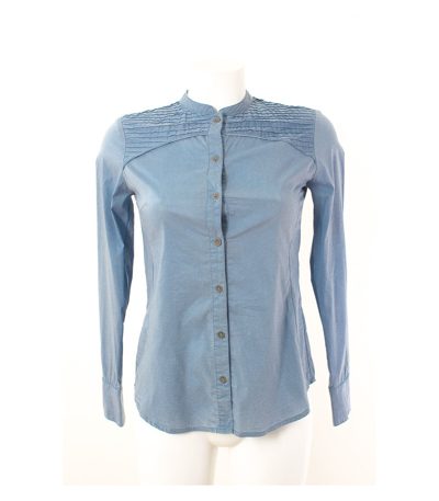 manoukian Bluse Hemdbluse Gr. XS/DE 34 Baumwolle