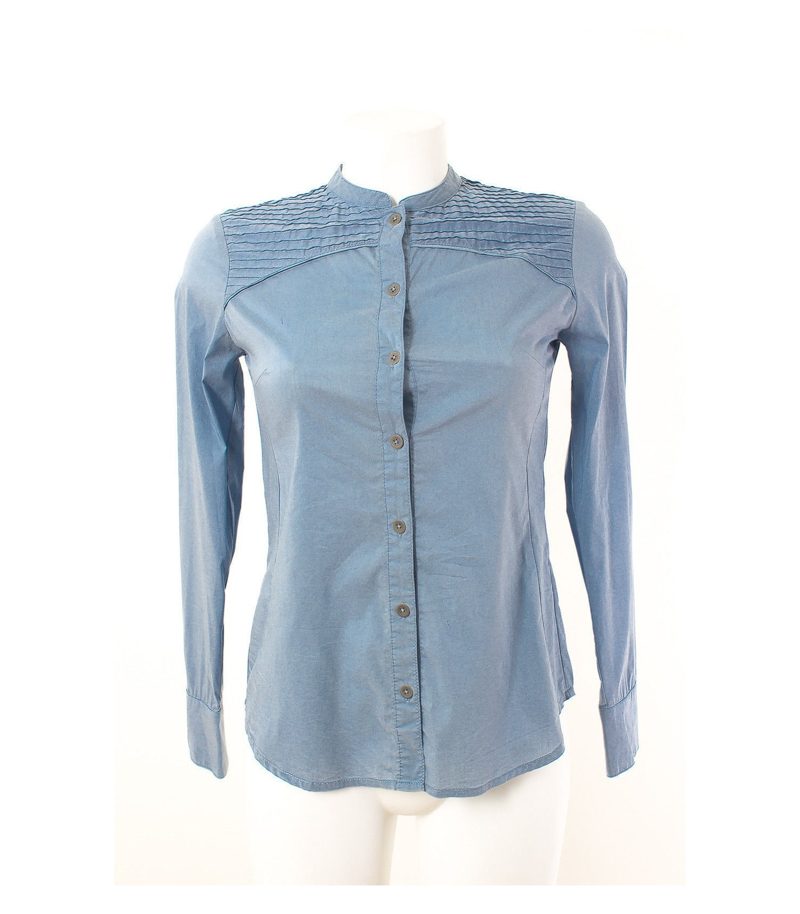 manoukian Bluse Hemdbluse Gr. XS/DE 34 Baumwolle – Foto 1