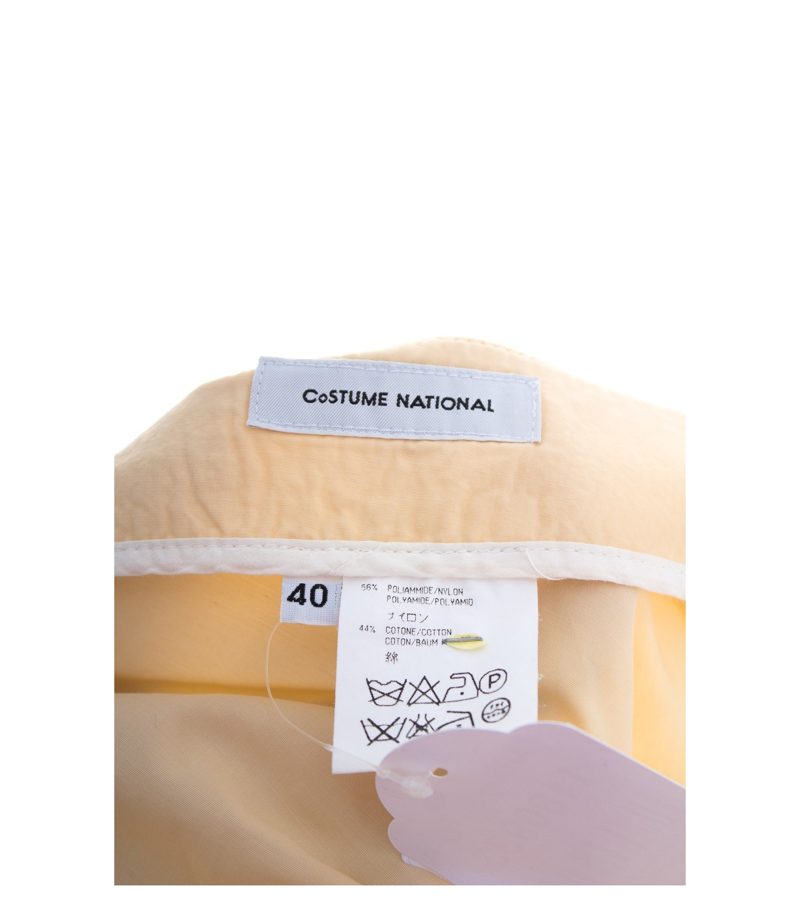 COSTUME NATIONAL Damen Rock Sommerrock Pastellgelb Gr. IT 40 DE 36 – Foto 3