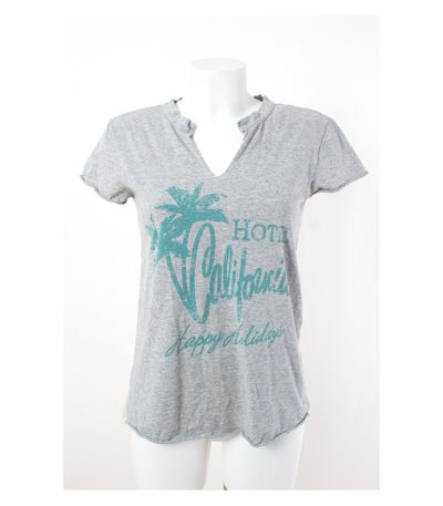 ERIKA CAVALLINI by SEMI-COUTURE Damen T-Shirt Seideneinsatz Gr. M/DE 38