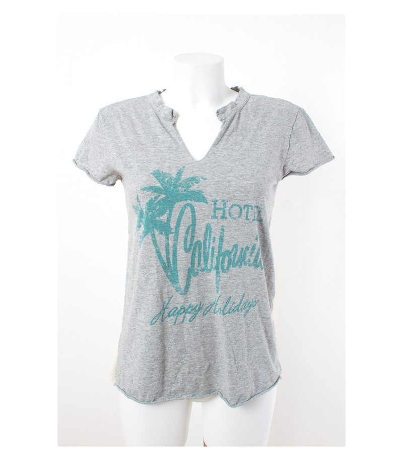ERIKA CAVALLINI by SEMI-COUTURE Damen T-Shirt Seideneinsatz Gr. M/DE 38 – Foto 1