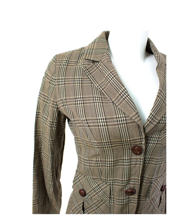 PIU & PIU Blazer Gr. 36 Leinen-Baumwolle-Mix – Foto 2