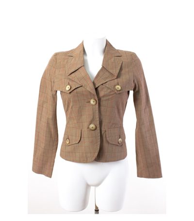 PIU & PIU Blazer Gr. 36 kariert 100% Baumwolle