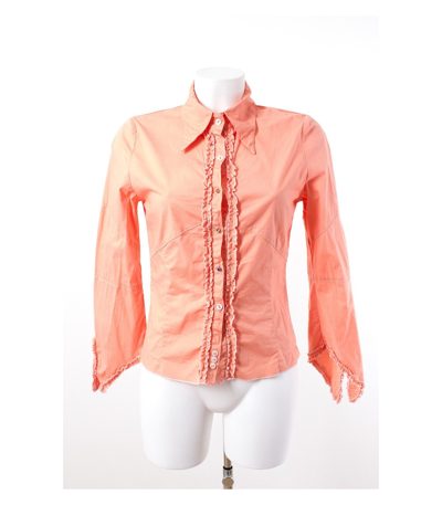 Bottega Stretchbluse Bluse Hemdbluse Gr. S/DE 36 Baumwolle-Elasthan-Mix