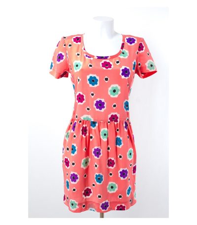 CRISCA Kleid Sommerkleid 100% Gr. 38 Seide