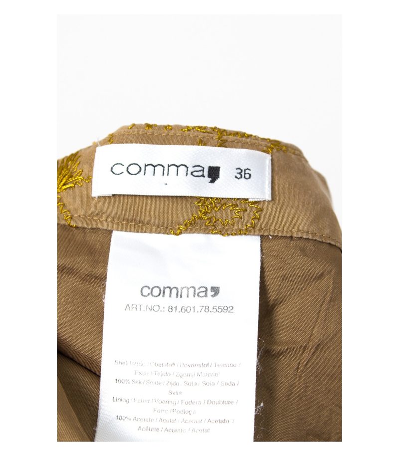 Comma Faltenrock Rock knielang Gr. 36 100% Seide – Foto 4