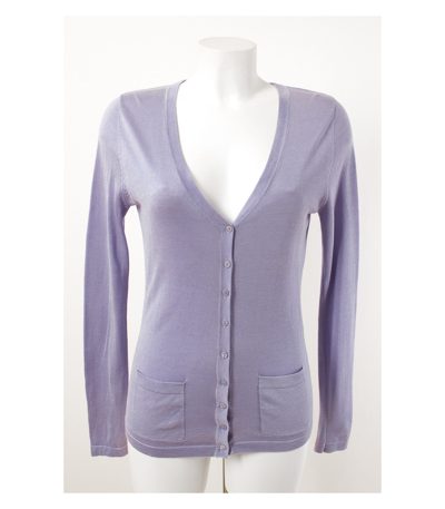 S MARLON Damen Strickjacke Cardigan Gr. S/DE 36 Seide-Baumwolle-Mix