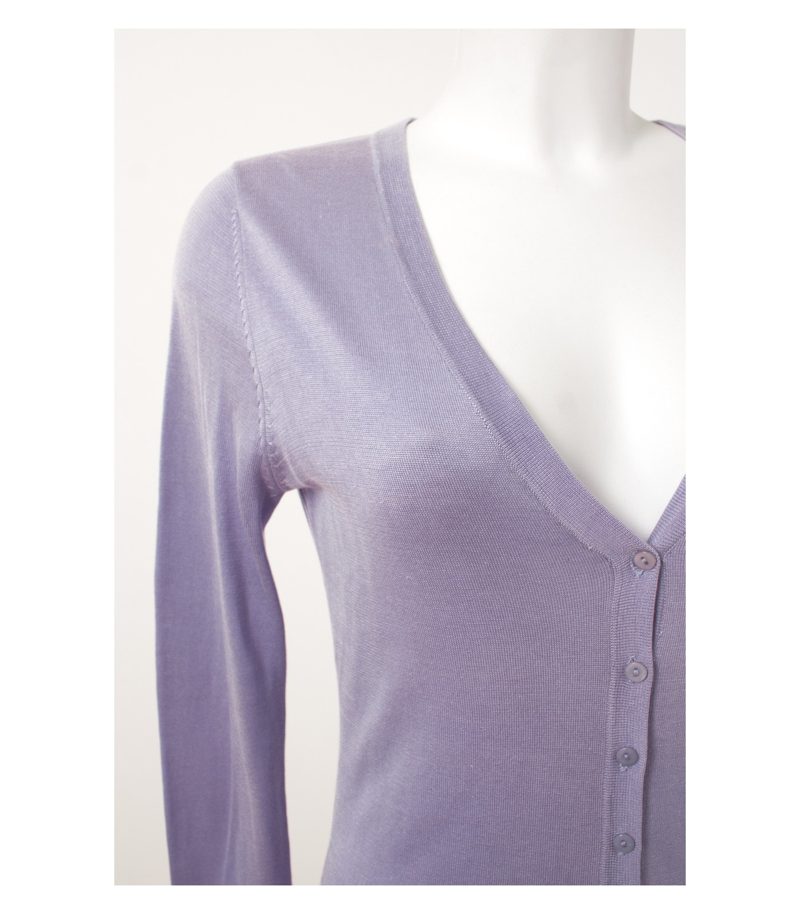 S MARLON Damen Strickjacke Cardigan Gr. S/DE 36 Seide-Baumwolle-Mix – Foto 2