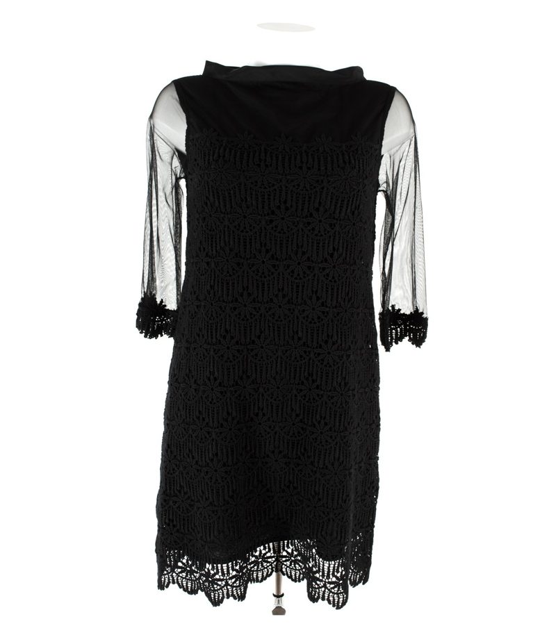 TWIN SET SIMONA BARBIERI Damen Kleid Abendkleid Spitze Lace Gr. S – Foto 1