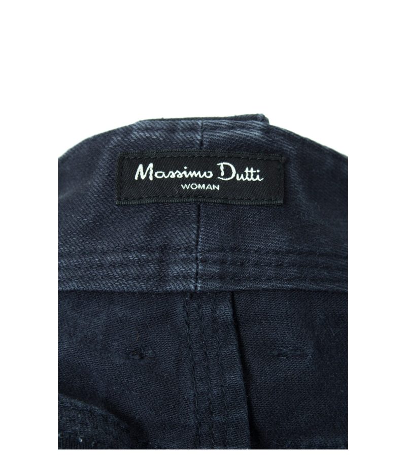 Massimo Dutti Jeans Gerades Bein Baumwollhose Pant Gr. 38 Denim – Foto 5