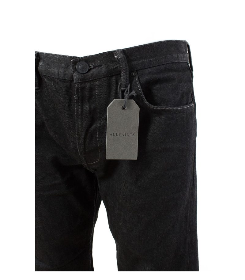 ALLSAINTS Herren Skinny Fit Jeans Gr. W32 Schwarz Baumwolle NEU – Foto 2