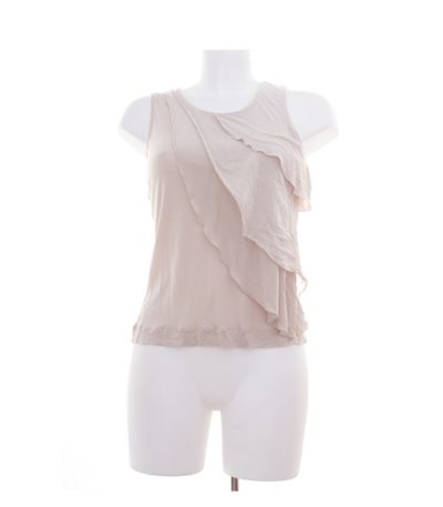 Massimo Dutti Damen Top Shirt Gr. S Nude