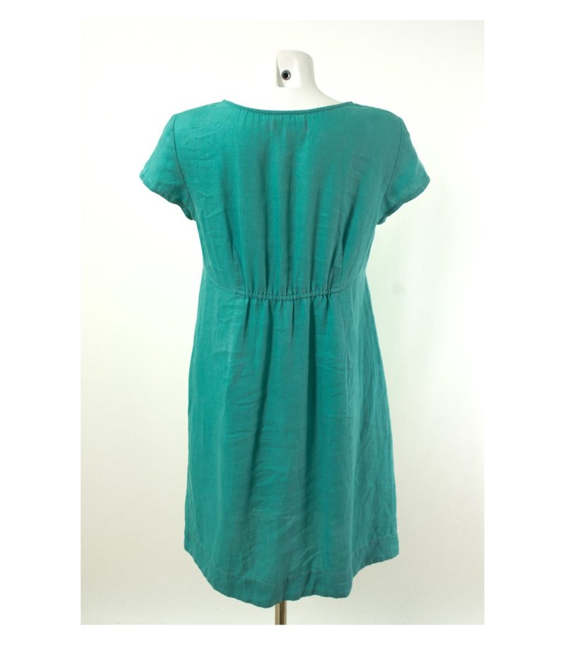 Boden Sommerkleid hoch angesetzter Taille Gr.UK 10/DE 36 100% Kleid Leinen – Foto 3