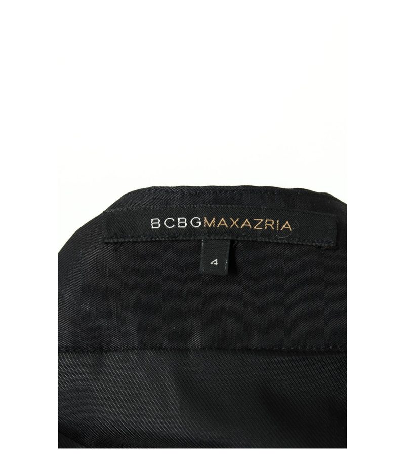 BCBGMAXAZRIA Rock Gr. 4/38 Faltenrock Schwarz Baumwolle – Foto 4