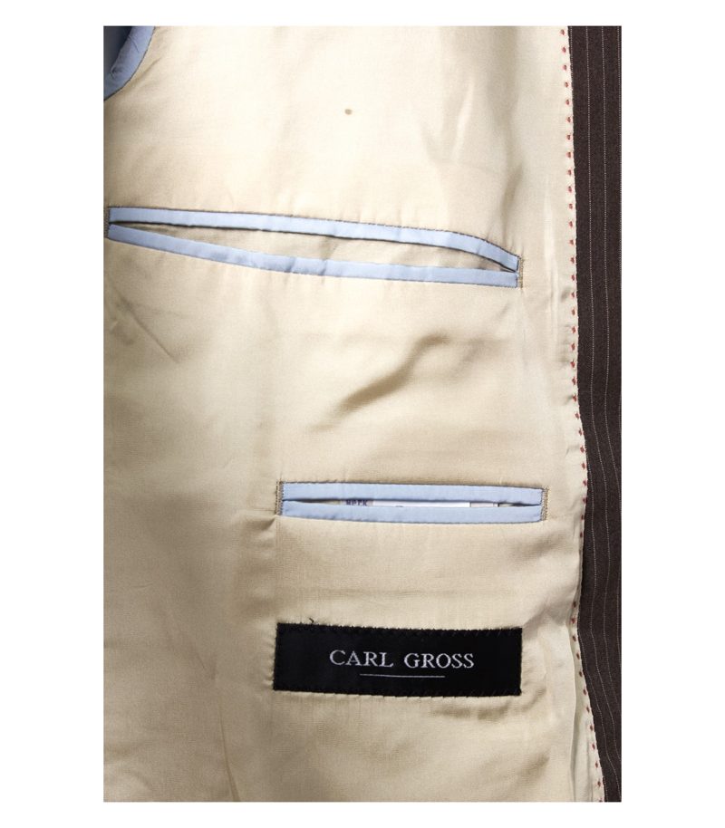 CARL GROSS Anzug Gr.26 (L Kurz) Sakko Hose Business Baumwolle – Foto 4