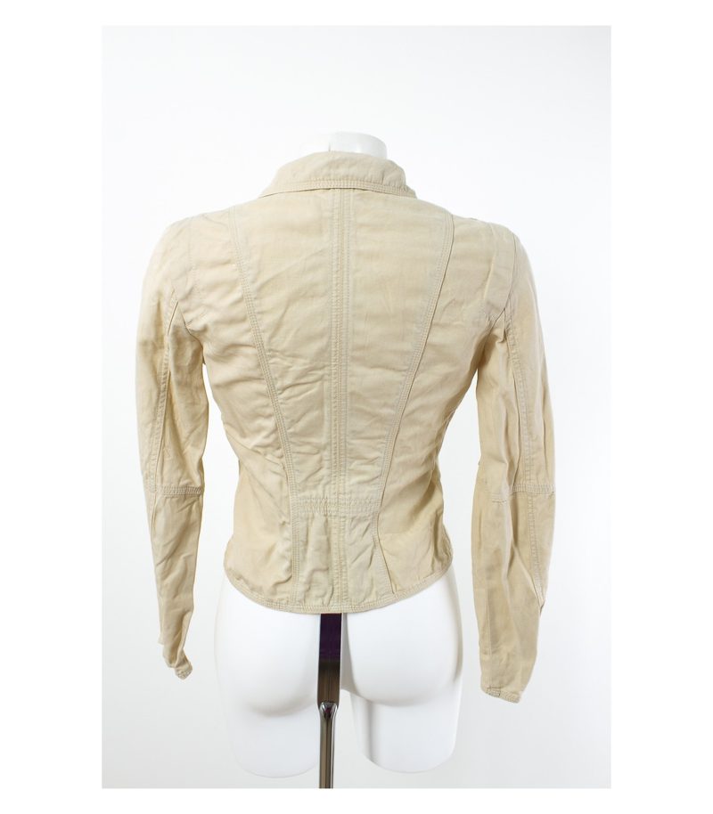 Marc Cain Damen Blazer Gr. N1/34 Baumwolle-Leinen-Mix – Foto 3