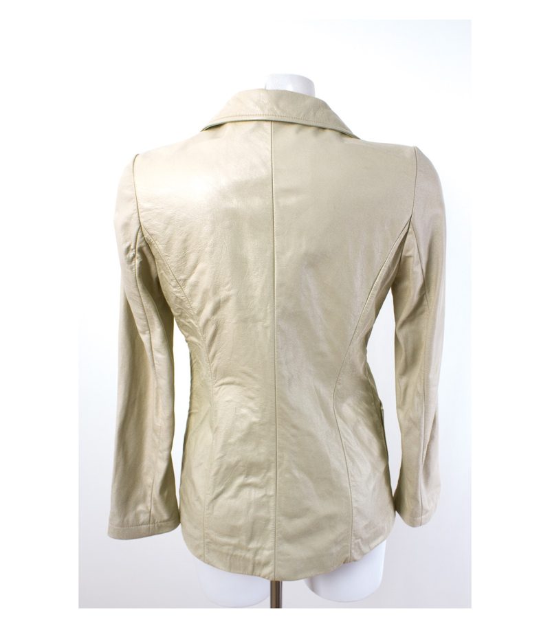 CLOSED Blazer Lederjacke Damenjacke Lederblazer Leather Gr. M/38 – Foto 3
