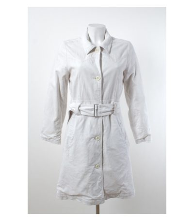 AIRFIELD Mantel Trenchcoat Gr. M/38 Weiß