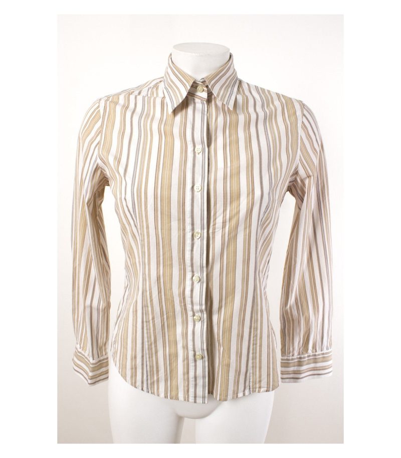 Massimo Dutti Bluse Klassische Damenbluse Shirt Baumwolle Gr. 38 – Foto 1