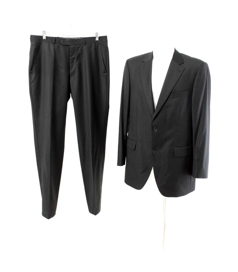 Tom Rusborg Herren Anzug Super 130’s Gr. 98 (fällt größer aus) Schwarz – Foto 1