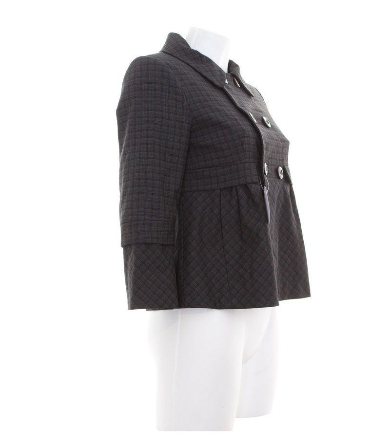 SPORTMAX Damen CODE Leichte Peplum Übergangsjacke Gr. DE 34 Mehrfarbig – Foto 2