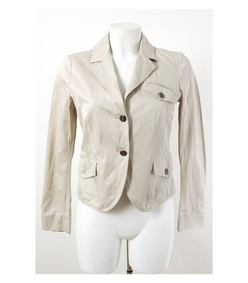 Massimo Dutti Damen Blazer Gr. M/38 Baumwolle – Foto 1