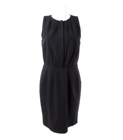 Massimo Dutti Kleid Gr.40/L Etuikleid Kleine Schwarze Wolle