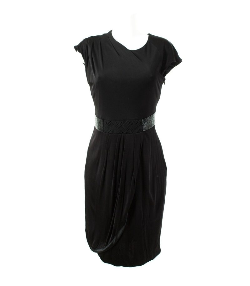 Vera Mont Kleid Sommerkleid Stretch Kleid Gr. 40 Schwarz Jersey – Foto 1