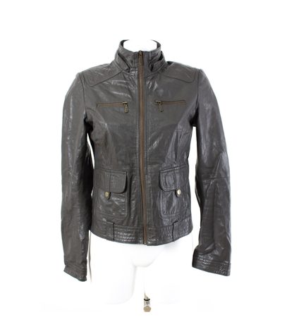 ZARA Übergangsjacke Lederjacke Gr. M/38 Leder