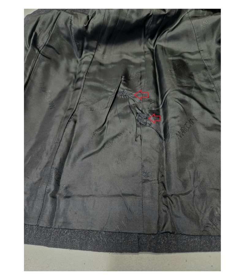 Marc Cain Jacke Anthrazitgrau Gr. 3=DE 19 (kurz) Reine Wolle – Foto 4