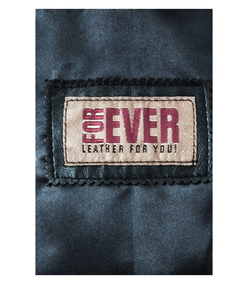 FOREVER Übergangsjacke Lederjacke Gr. XL/42 Leder – Foto 3