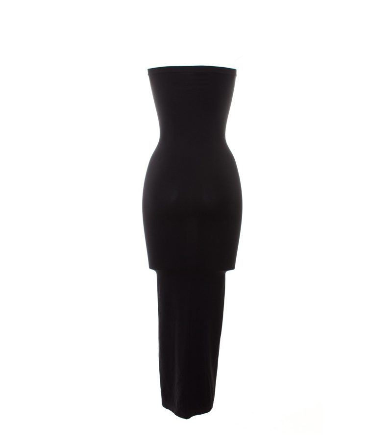 Wolford Damen Kleid Maxikleid Gr. XS Schwarz Trägerlos – Foto 3