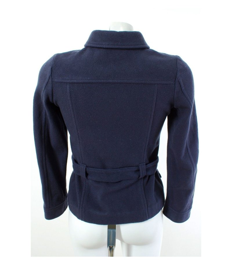 Benetton Mädchen Jacke Peacoat Gr. L/10/145 Wolle – Foto 2