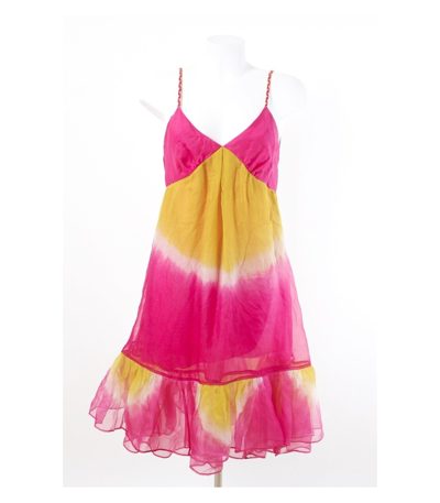 DIANE von FURSTENBERG Kleid Cocktailkleid Organza Gr. 38/M 100% Seide