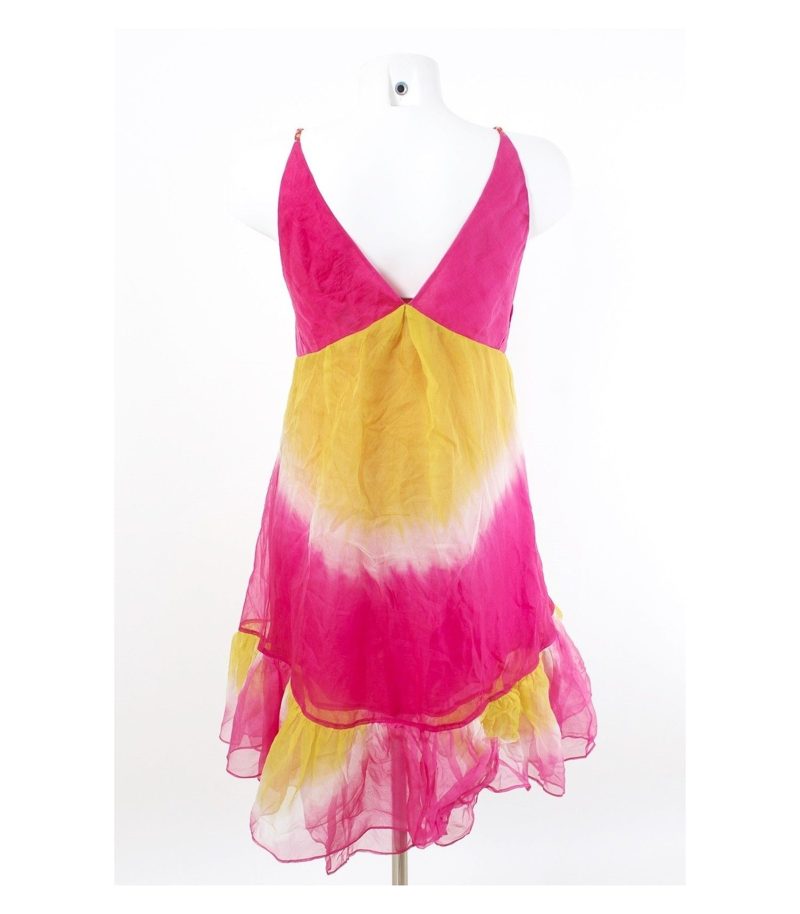 DIANE von FURSTENBERG Kleid Cocktailkleid Organza Gr. 38/M 100% Seide – Foto 2