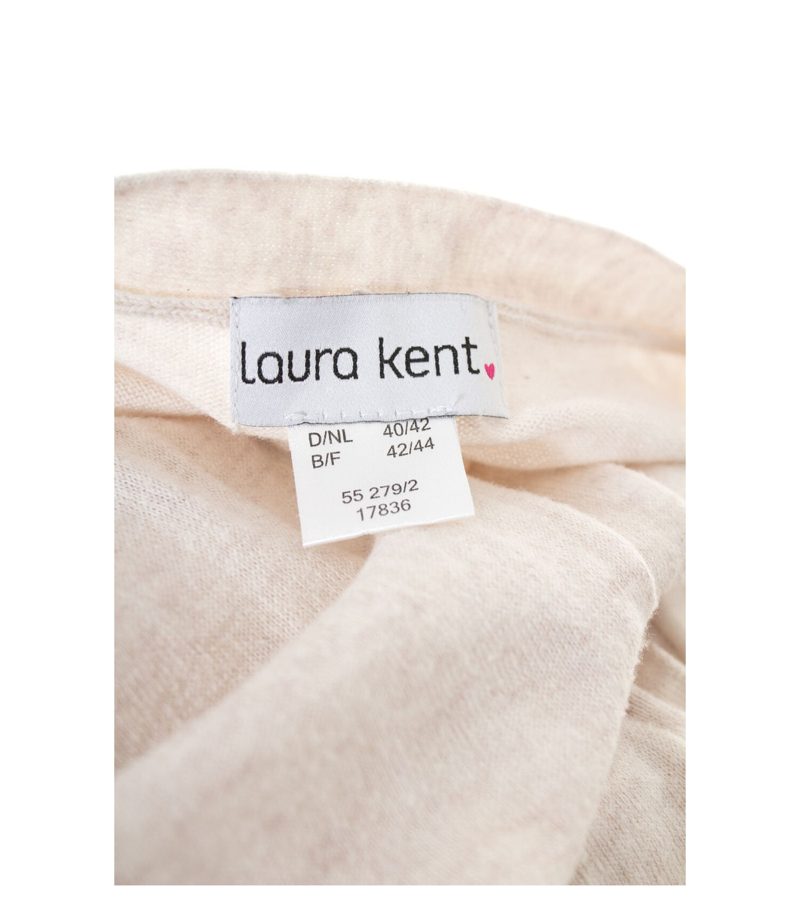 Laura Kent Damen Strickjacke Cardigan Gr. DE 40/42 Natur Strick Baumwolle – Foto 2