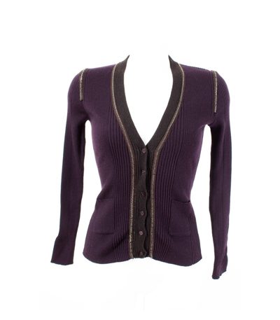 PAULE KA Strickjacke Cardigan Feinstrick Gr. M Wolle Strick