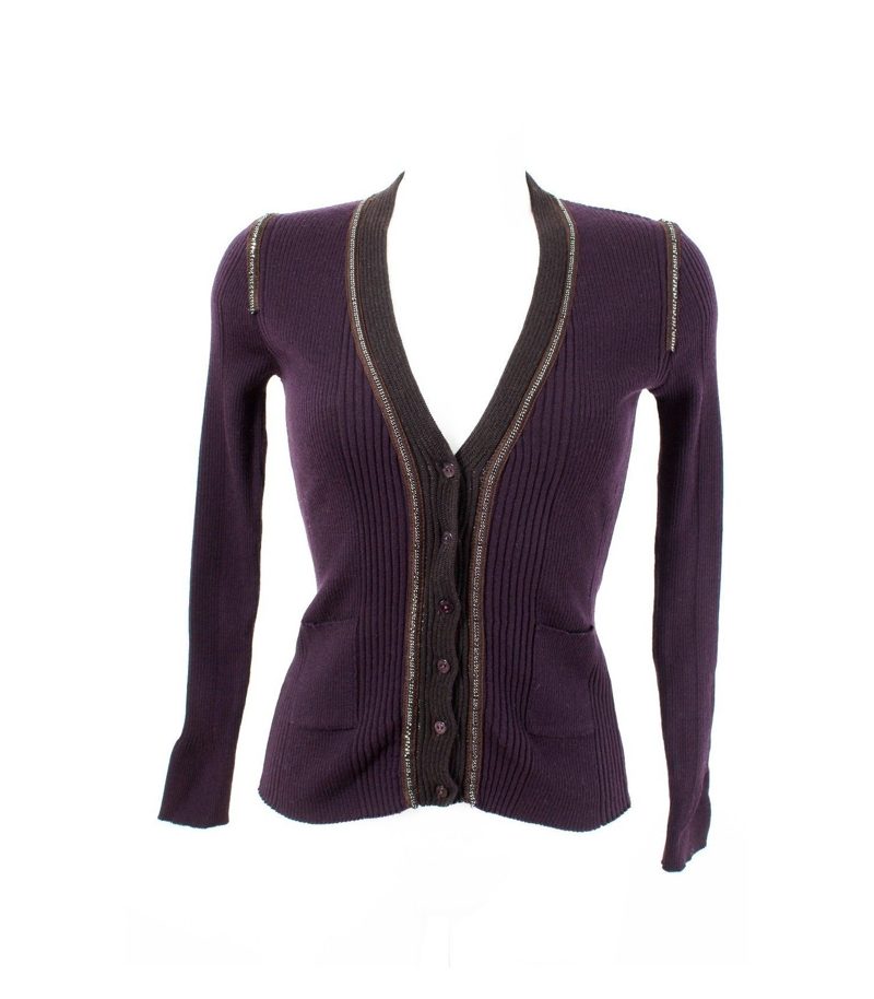 PAULE KA Strickjacke Cardigan Feinstrick Gr. M Wolle Strick – Foto 1