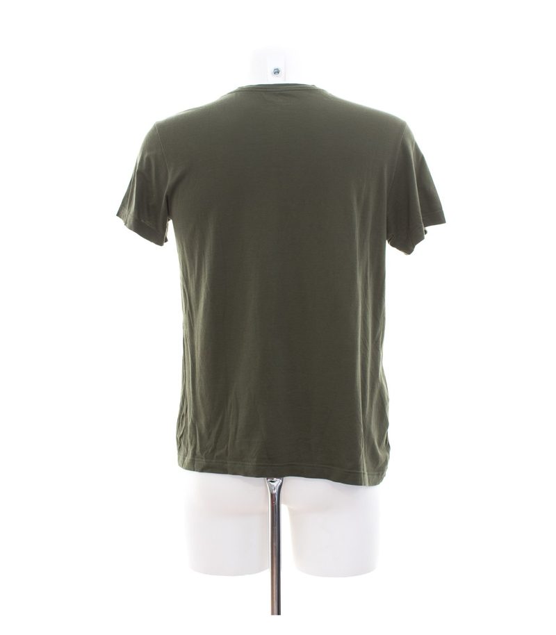 LACOSTE Herren T-Shirt Freizeitshirt Gr. S Olivgrün Baumwolle – Foto 3
