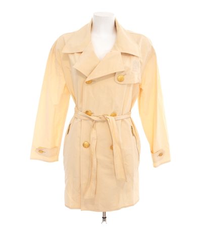 AIRFIELD Damen Mantel Trenchcoat Cremegelb Gr. DE 40 Baumwolle