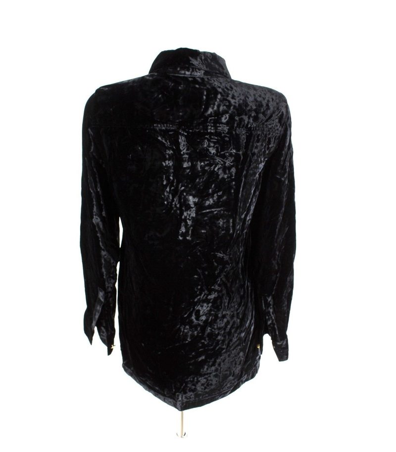 RENA LANGE Bluse Klassische Damenbluse Shirt Gr. M/38 Samt-Bluse – Foto 3