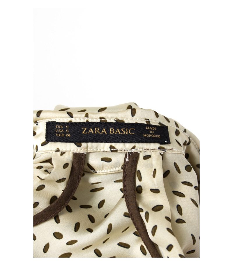 ZARA Bluse Damenbluse Shirt Gr. S/36 Satin – Foto 2