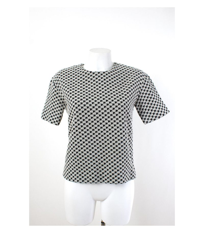 COS Shirt T-Shirt Kurzarm Shirt Freizeit Rundhals Gr. XS/34 Baumwolle – Foto 1