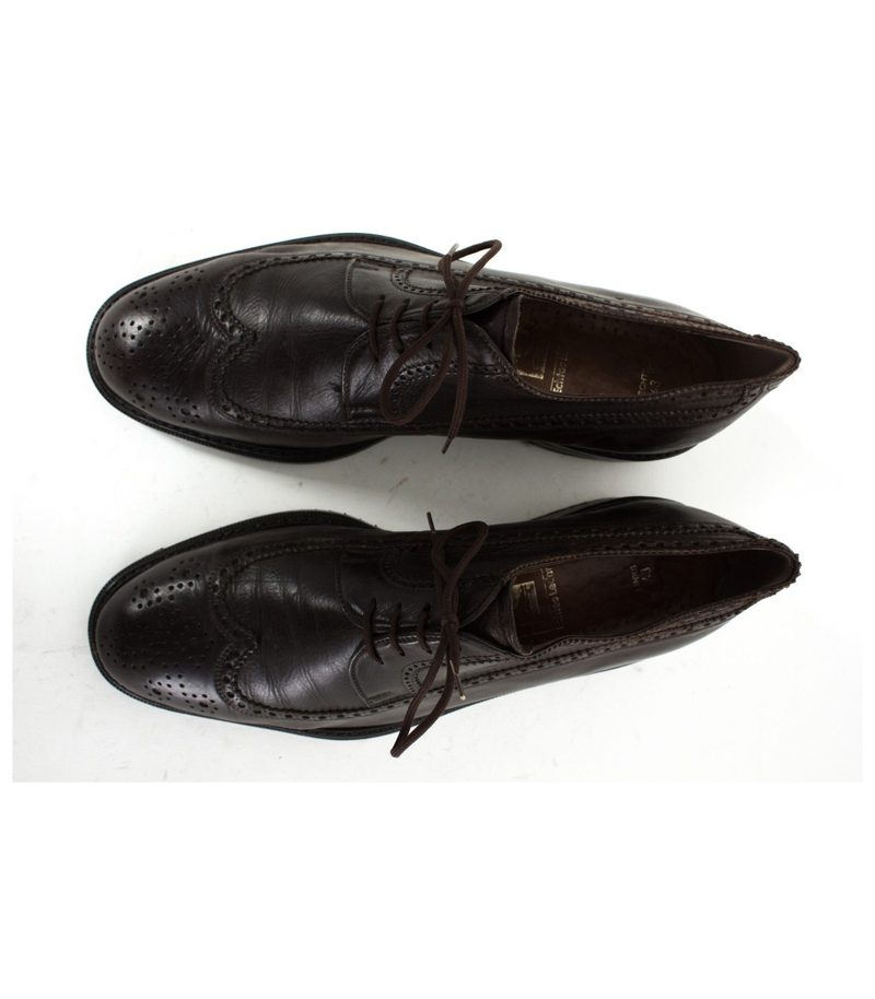 BERGAL Schuhe Schnürschuhe Wing Tip Lederschuhe Gr. UK 9=DE 43 Leder – Foto 2