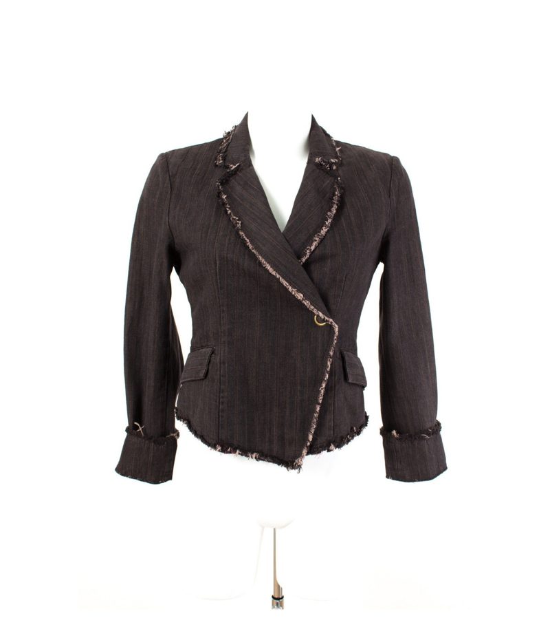 STEFANEL Damen Blazer Casual Jeansblazer Gr. S/36 Denim – Foto 1
