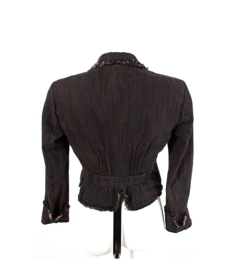 STEFANEL Damen Blazer Casual Jeansblazer Gr. S/36 Denim – Foto 2