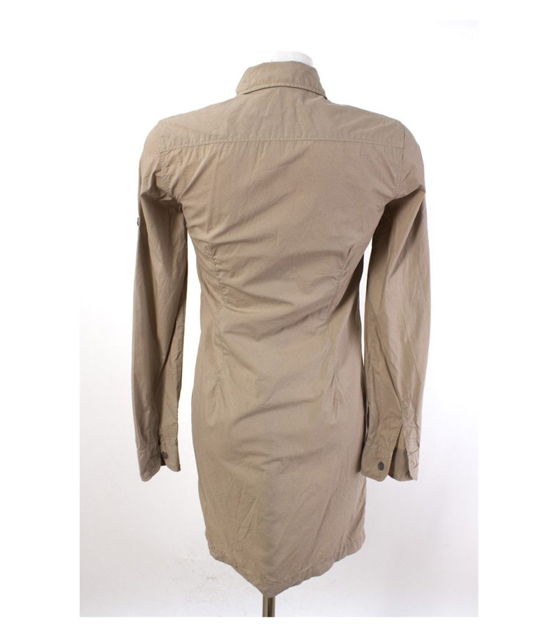 0039 ITALY Kleid Hemdkleid Casual Gr. 34/XS 100% Baumwolle – Foto 3