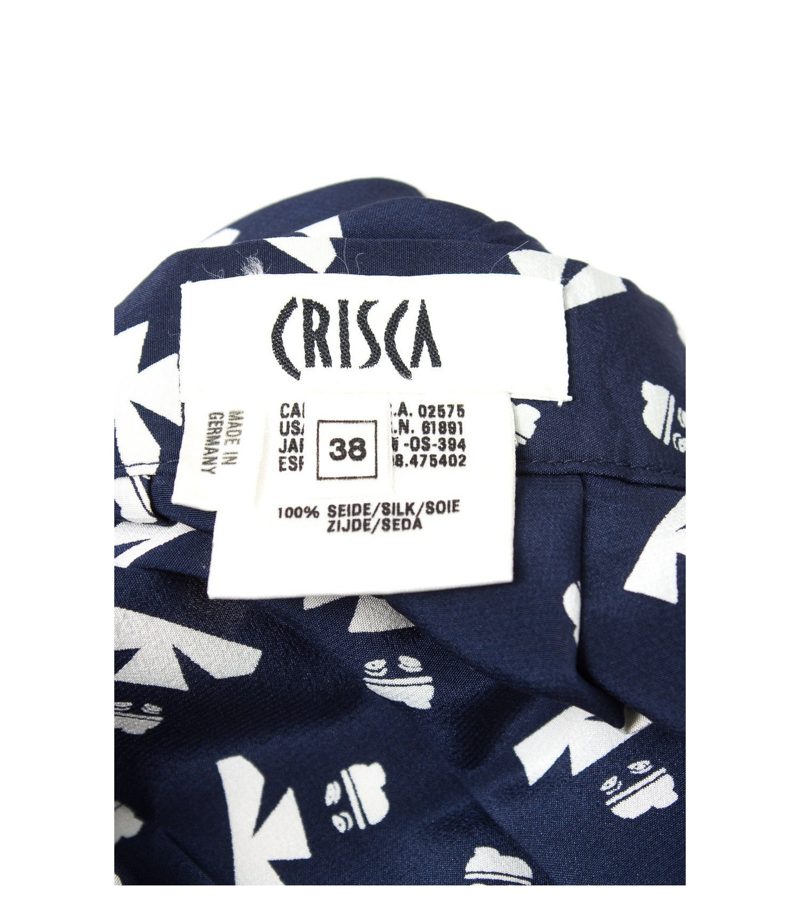 CRISCA Rock A-Linie Faltenrock Gr. 36/S 100% Seide – Foto 3