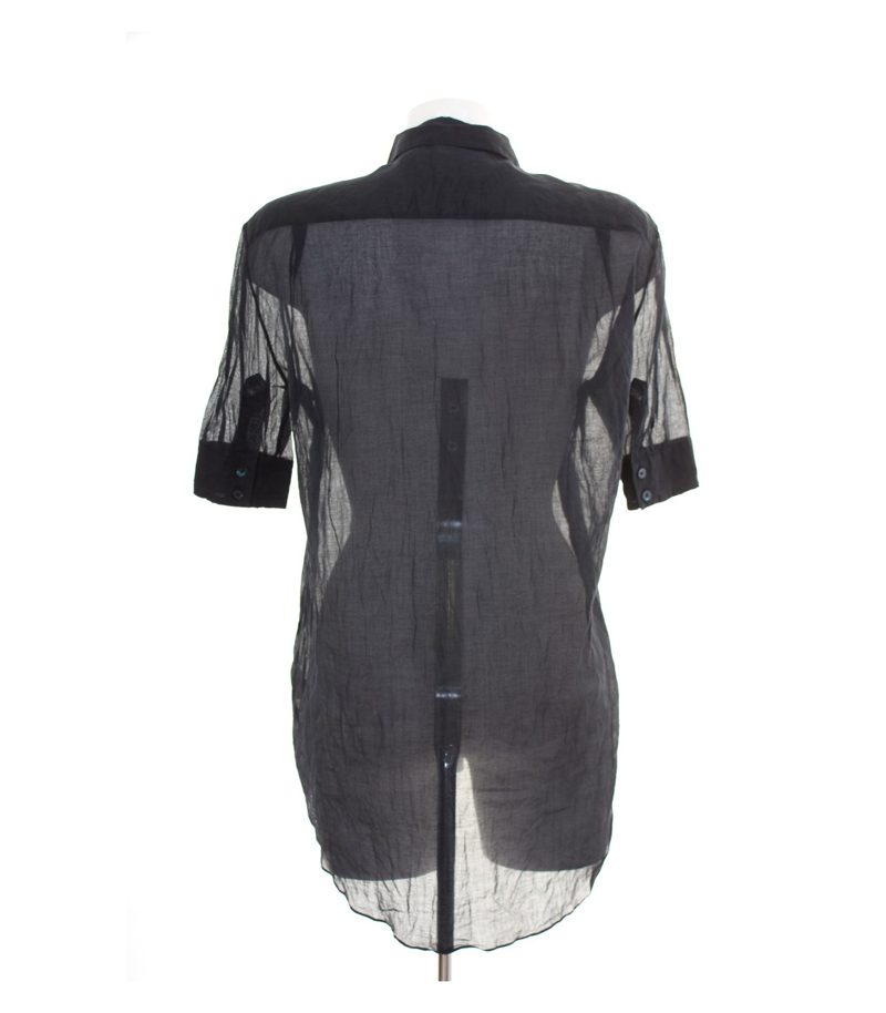 ACNE Damen Bluse Gr. DE 36 Blau Baumwolle – Foto 2