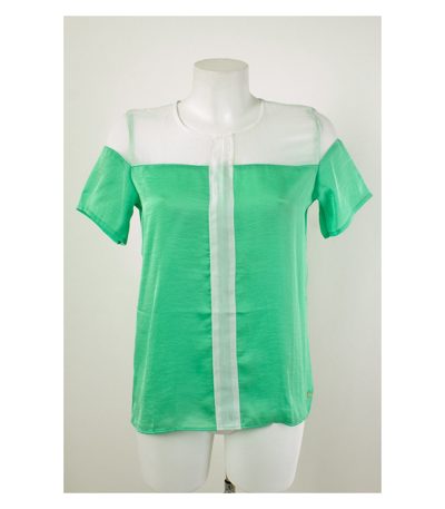 CHEYENNE Bluse Kurzarm Shirt Freizeit Rundhals Gr. S/36 NEU